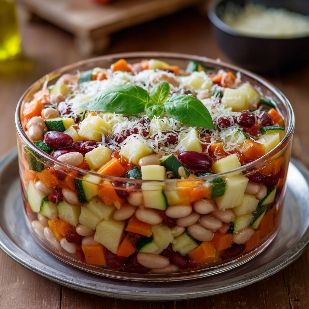 Homemade Minestrone Soup {Slow Cooker} Recipe - Recipe Image