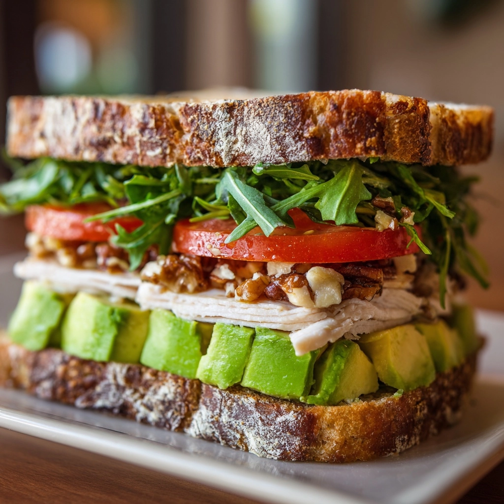 Honey Mustard Turkey Avocado Sandwich Recipe - Recipe Image