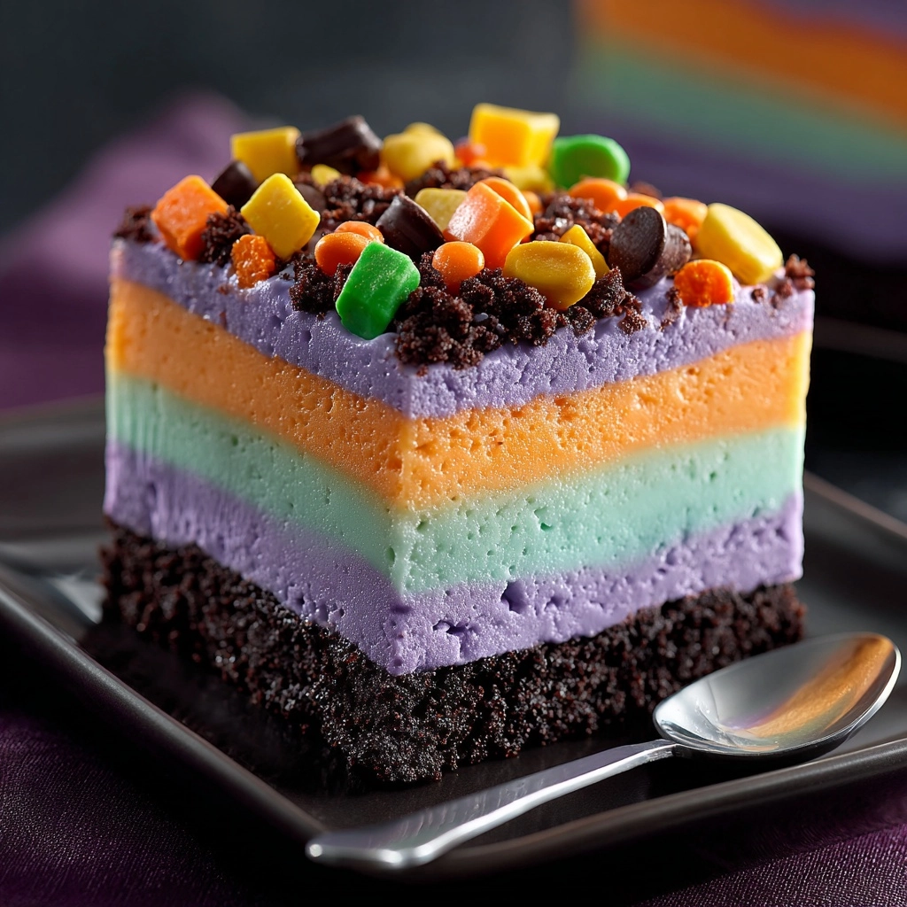 Halloween Lush Dessert Recipe - Recipe Image