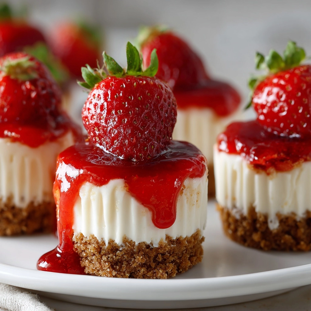 Mini Strawberry Cheesecake Cupcakes Recipe - Recipe Image