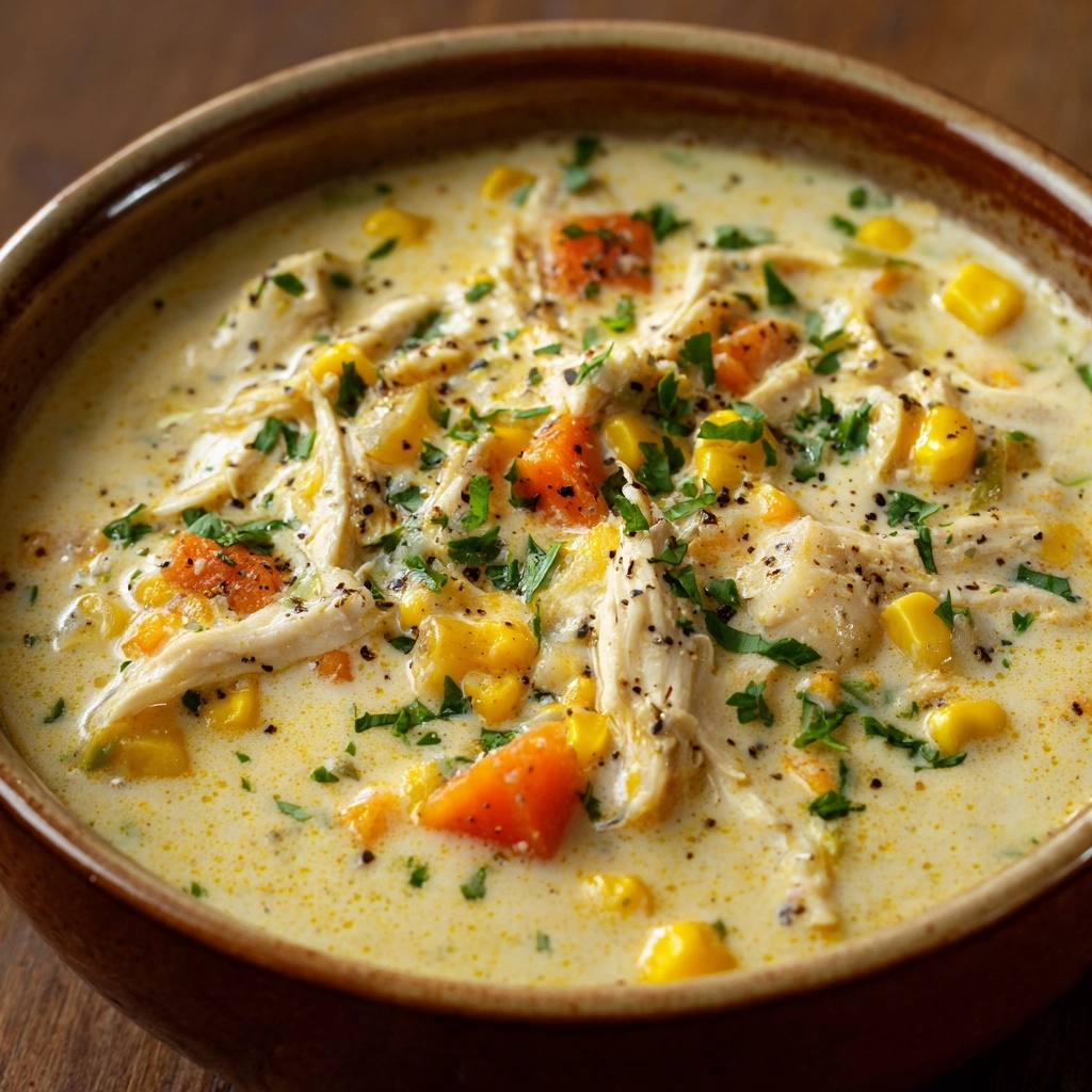 Crockpot Chicken Corn Chowder Recipe - Recipe Image