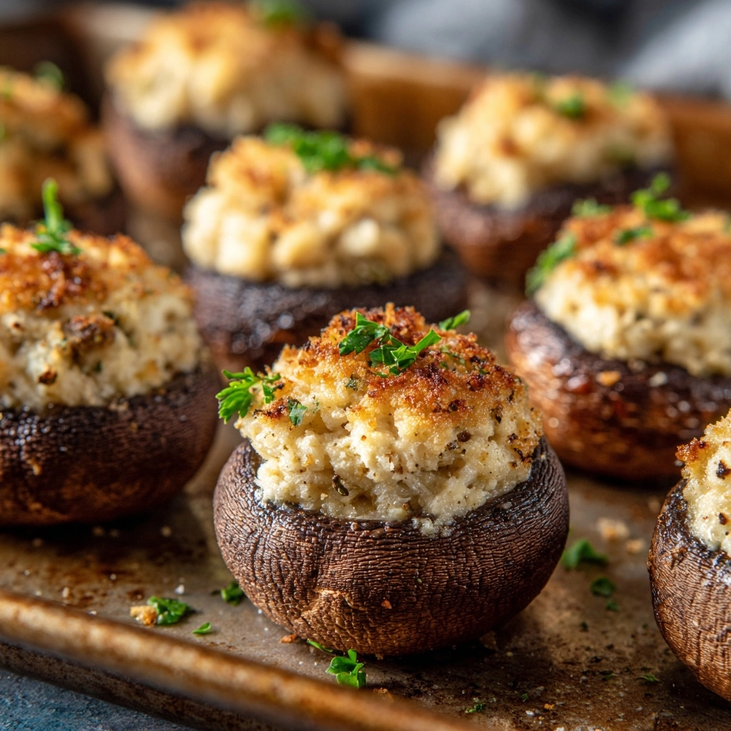 Stuffed Mushrooms: A Perfect Appetizer or Side Dish Recipe - Recipe Image