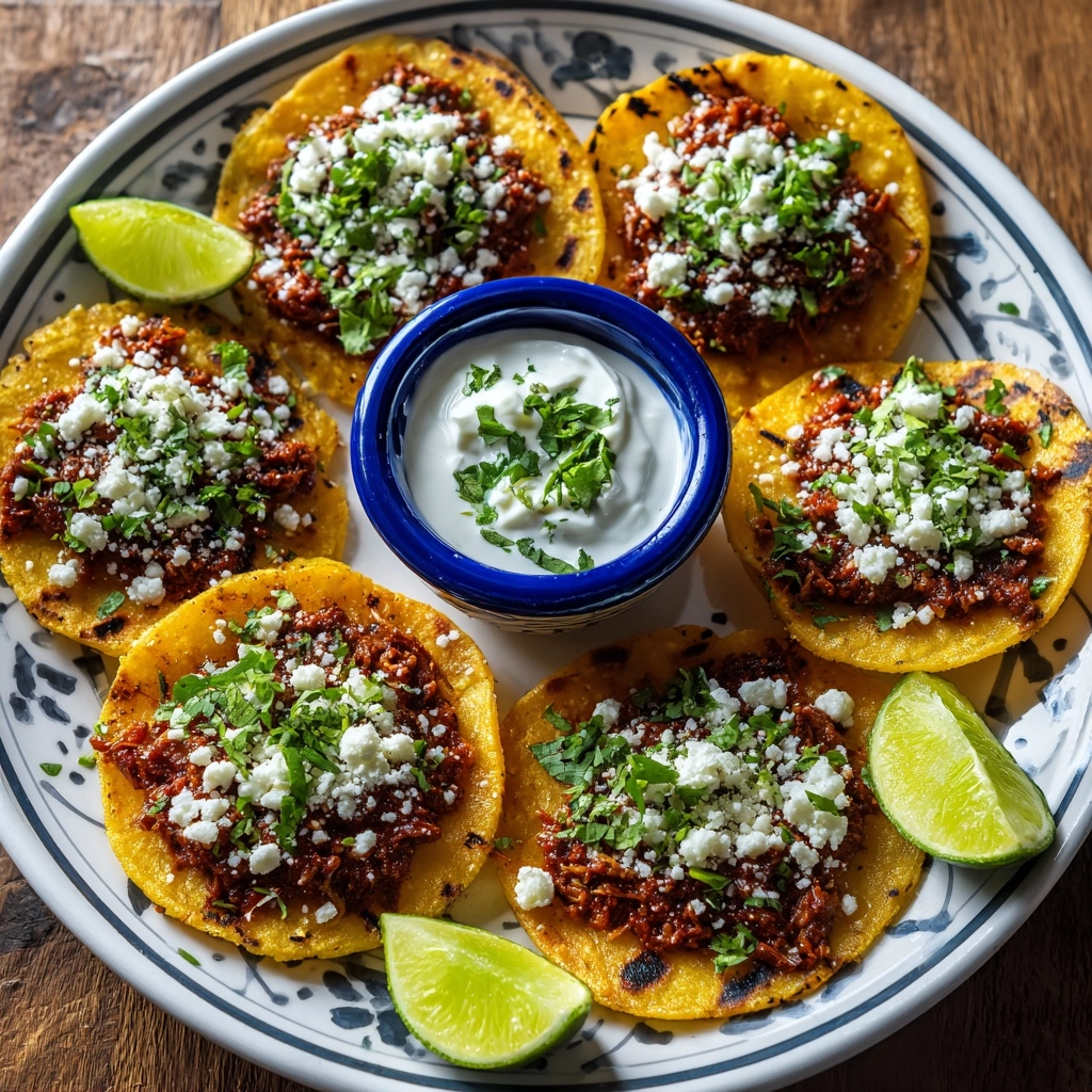 Birria Tostada Stacks Recipe - Recipe Image