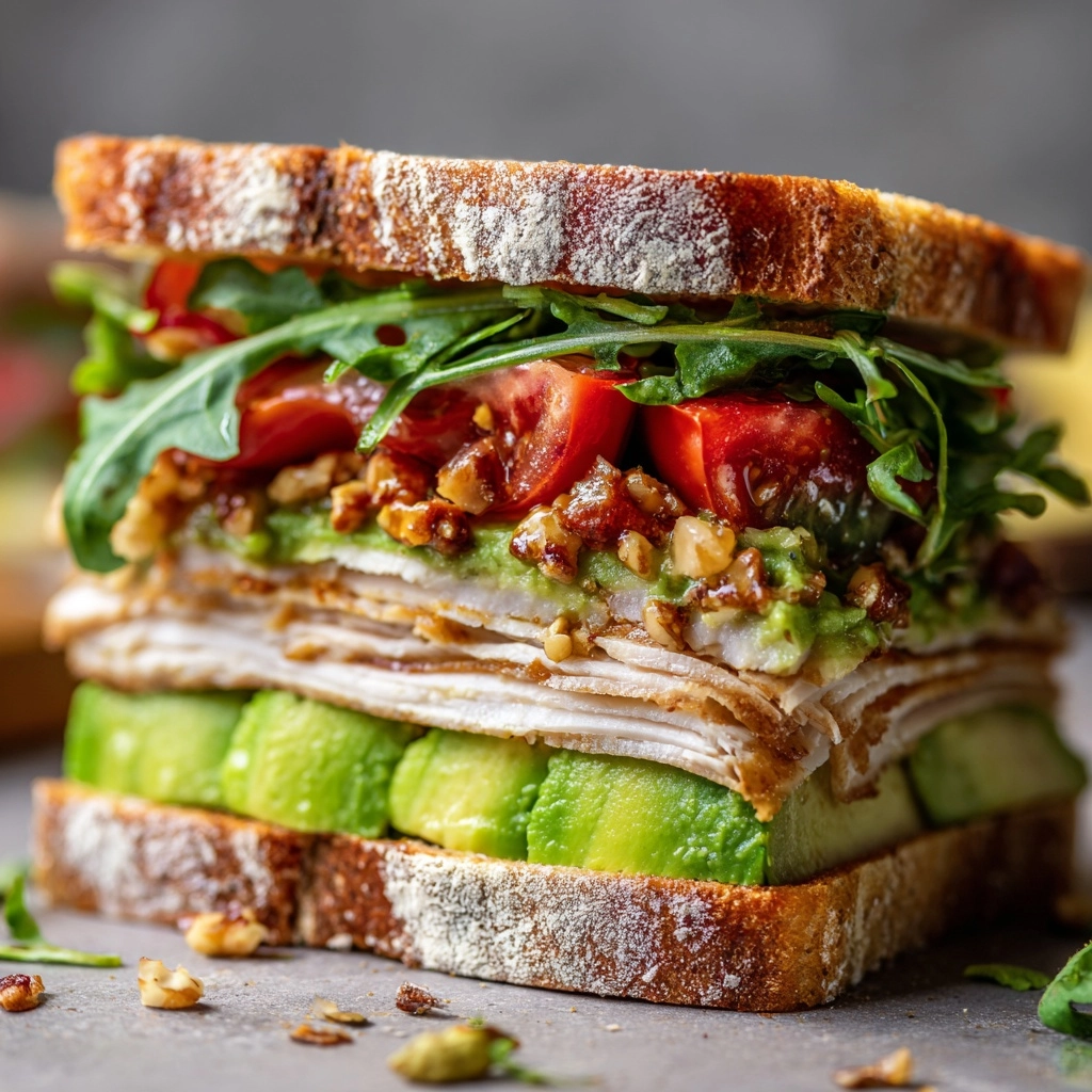 Honey Mustard Turkey Avocado Sandwich Recipe - Recipe Image