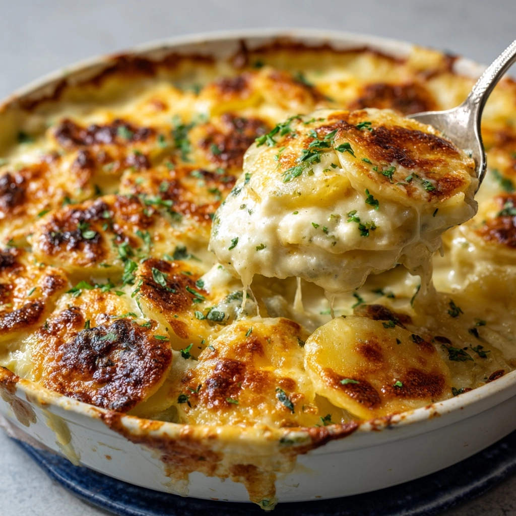 Easy Cheesy Scalloped Potatoes Recipe - Recipe Image