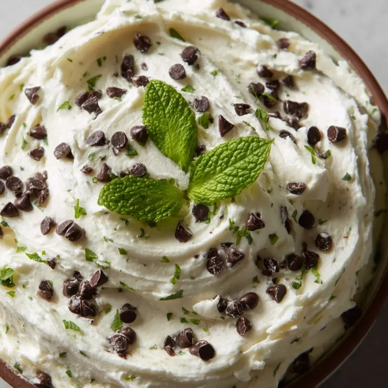 Refreshing Mint Chocolate Chip Cheesecake Dip for Party Pleasers Recipe