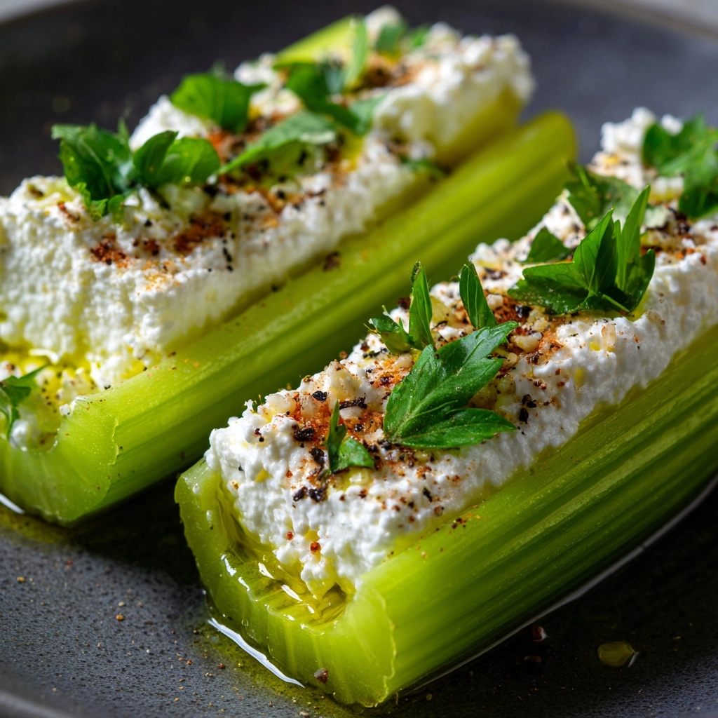 Italian Cream Cheese Stuffed Celery Recipe - Recipe Image