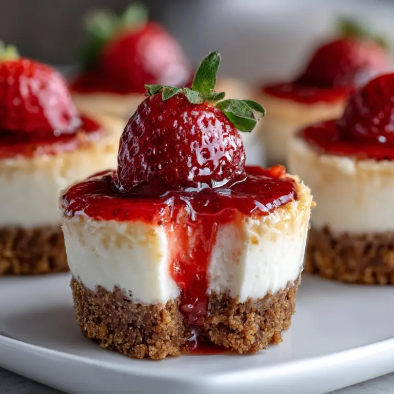 Mini Strawberry Cheesecake Cupcakes Recipe