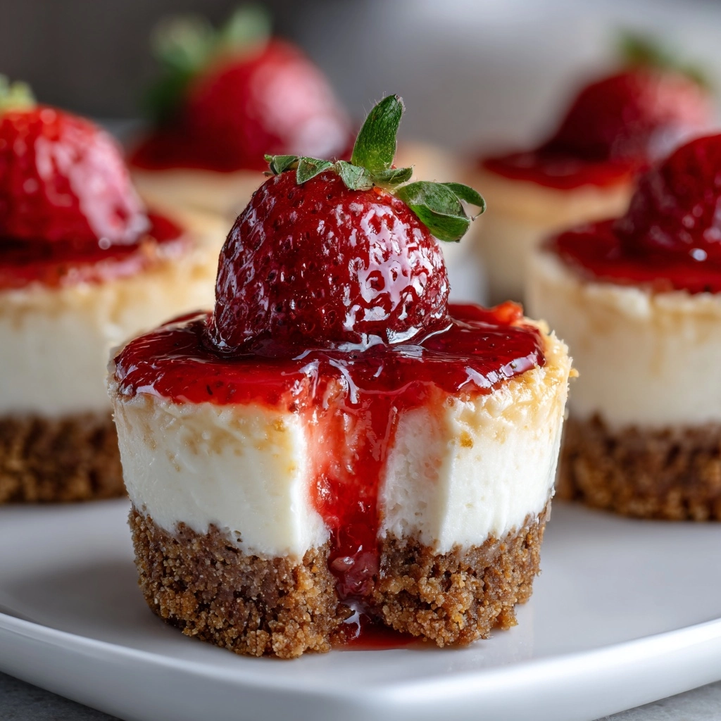 Mini Strawberry Cheesecake Cupcakes Recipe