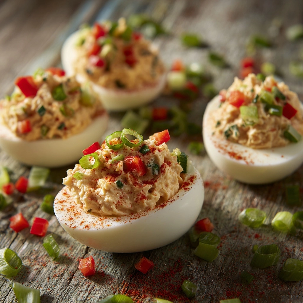 Tuna Stuffed Deviled Eggs Recipe - Recipe Image