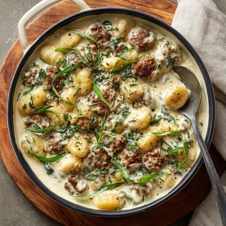 Creamy One-Pot Sausage Gnocchi: A Comforting, Hearty Meal Recipe