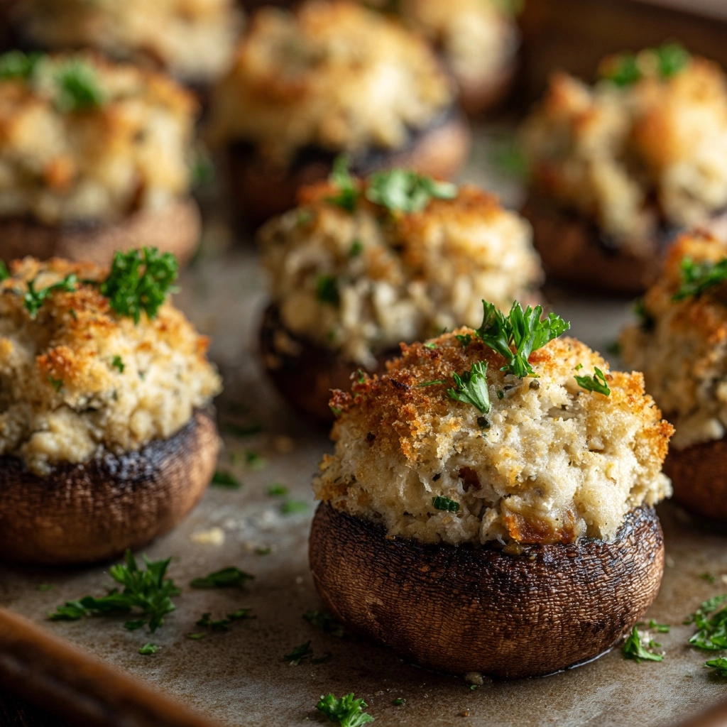 Stuffed Mushrooms: A Perfect Appetizer or Side Dish Recipe - Recipe Image