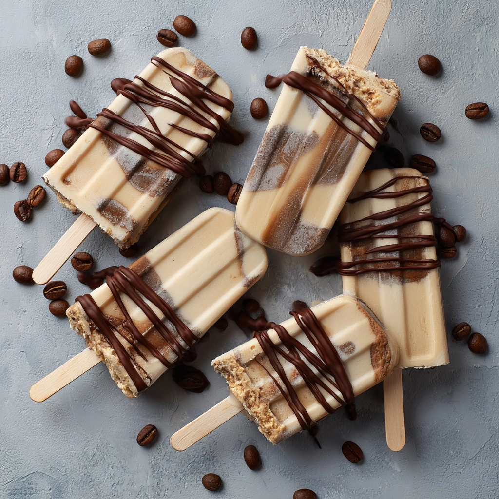 Creamy Vanilla Cold Brew Coffee Popsicles Recipe - Recipe Image
