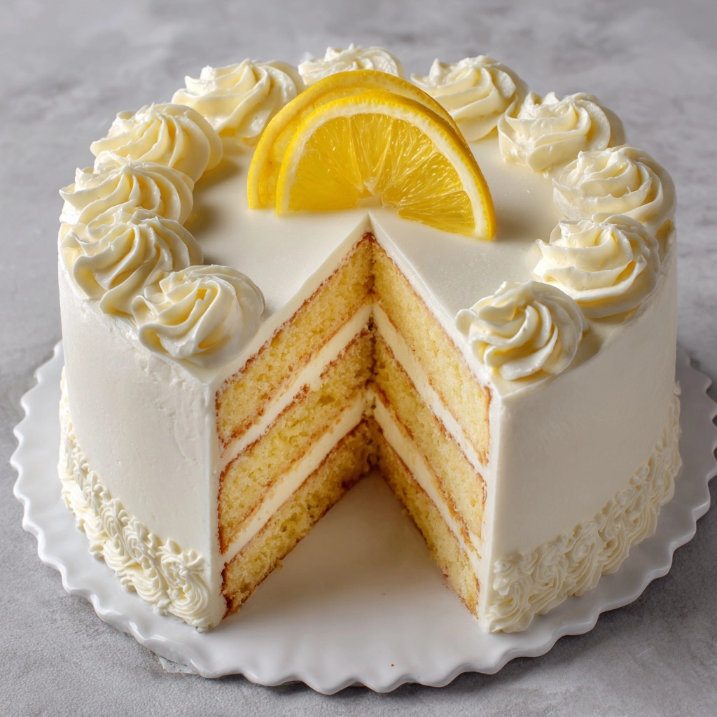 Italian Lemon Cream Cake Recipe - Recipe Image