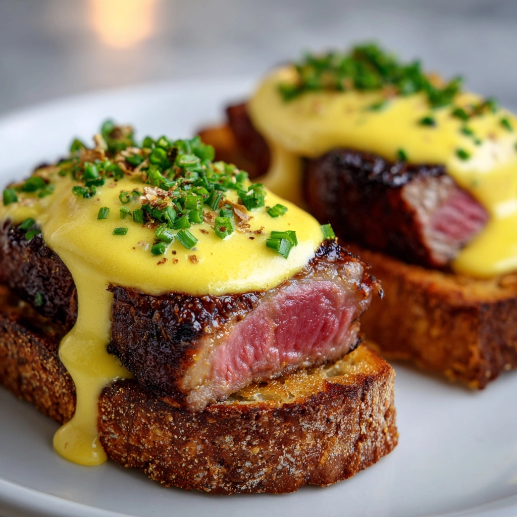 Grilled Beef Tenderloin Crostini with Béarnaise Sauce Recipe - Recipe Image