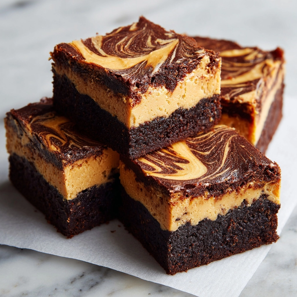 Peanut Butter Brownies Recipe - Recipe Image