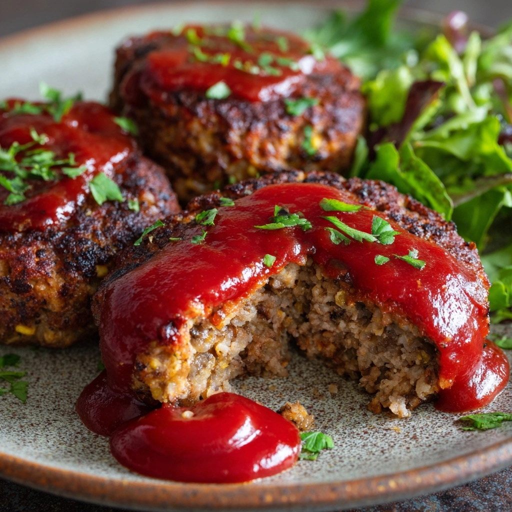 Best Easy Mini Meatloaf with Ground Turkey Recipe - Recipe Image
