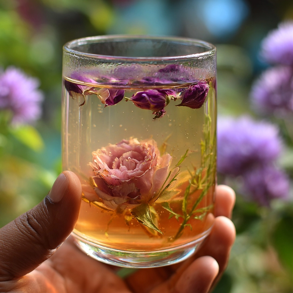 Rose Simple Syrup Recipe - Recipe Image