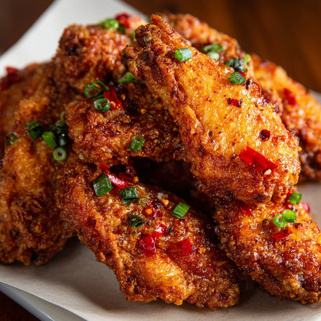 Chinese Salt and Pepper Chicken Wings Recipe - Recipe Image