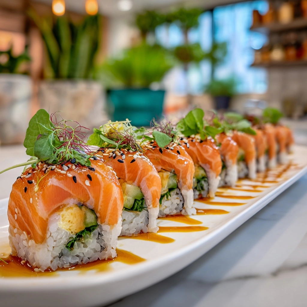 Zesty Lemon Basil Salmon Rolls Recipe - Recipe Image