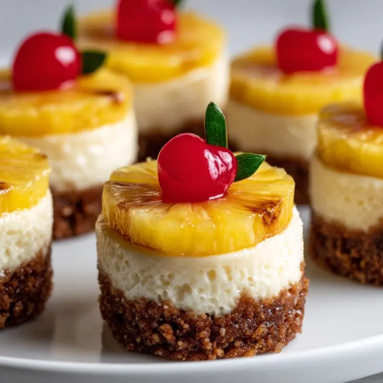 Mini Pineapple Upside-down Cheesecakes Recipe