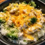 Crockpot Cheesy Chicken Broccoli Rice Recipe
