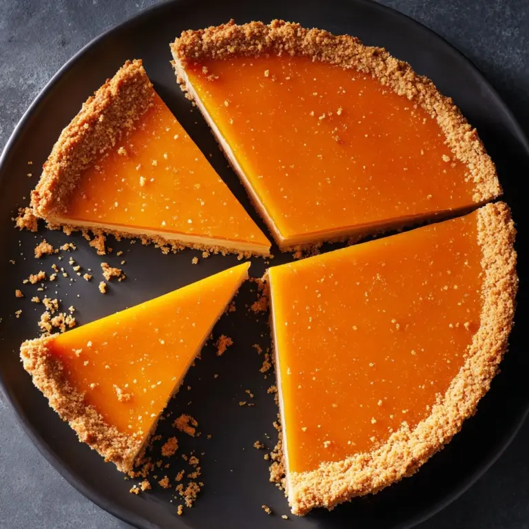 Orange Sweet Potato Custard Pie Recipe