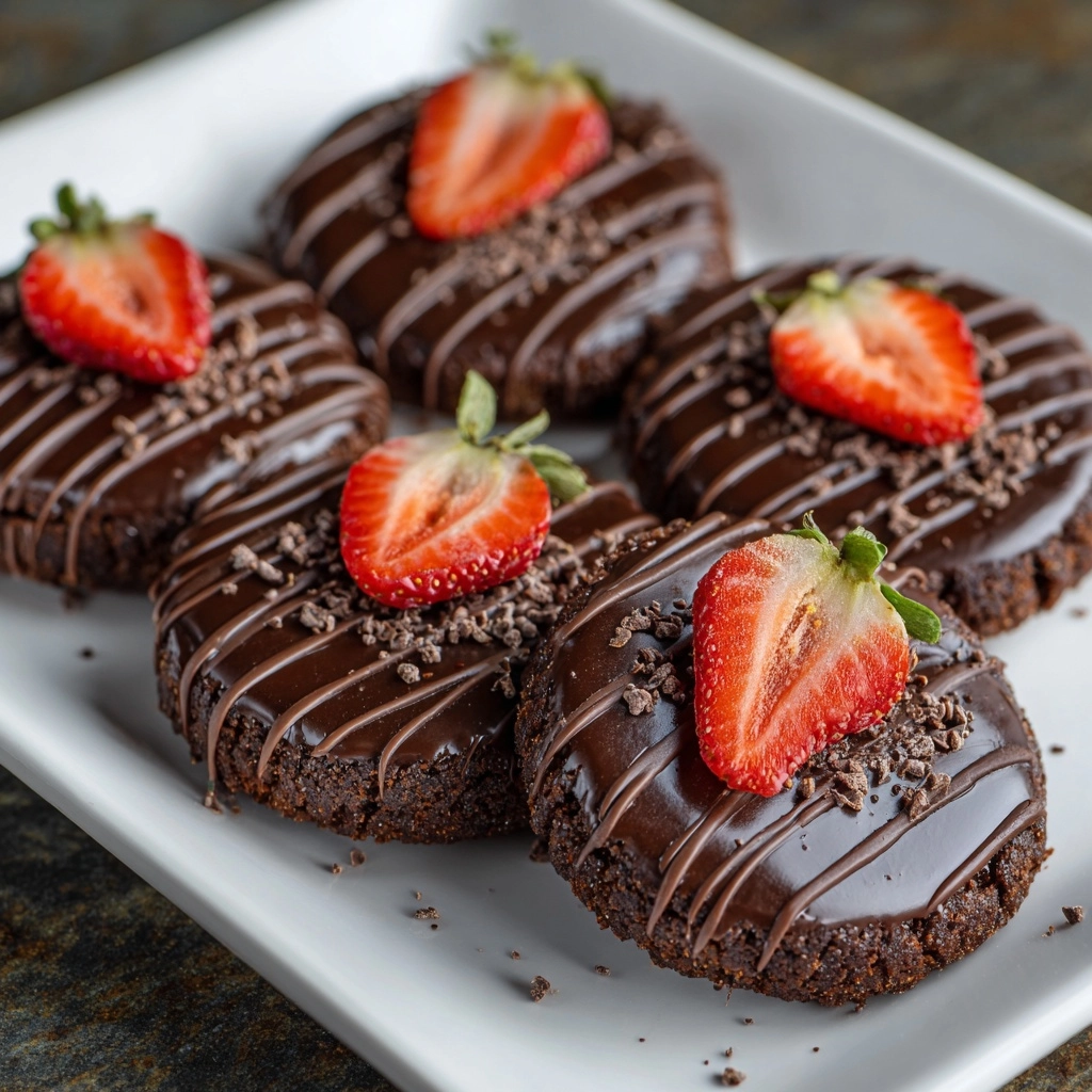 Chocolate Covered Strawberry Cookies Recipe - Recipe Image