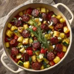 Summer Sausage Skillet with Andouille Sausage Recipe