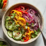 Pickled Cucumber, Onion, and Bell Pepper Salad Recipe