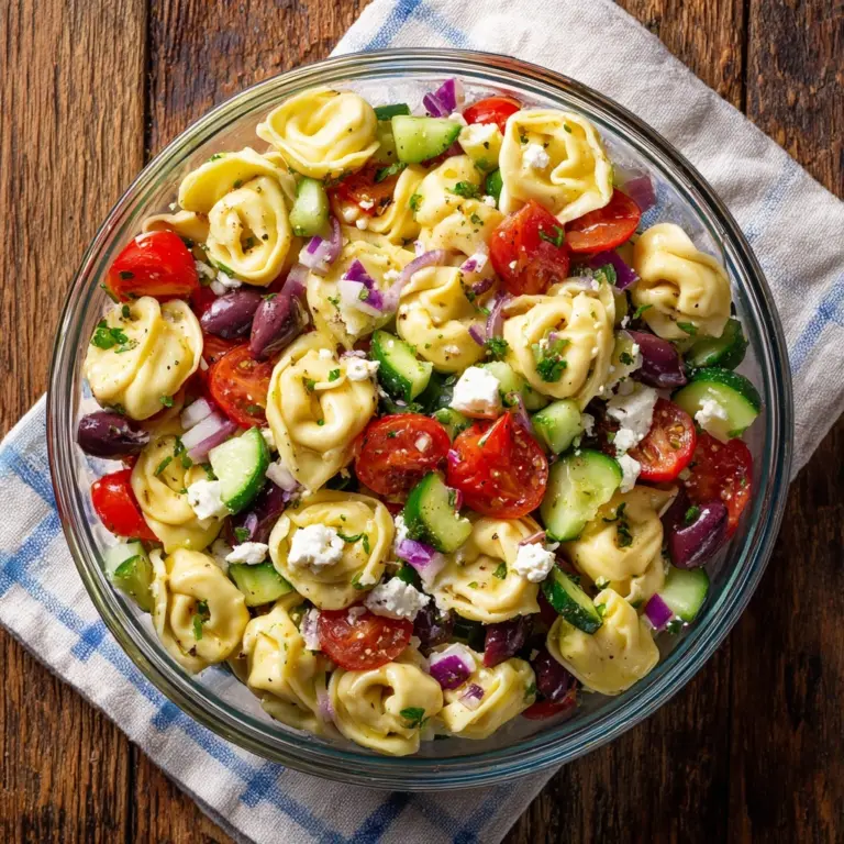 Greek Tortellini Pasta Salad Recipe