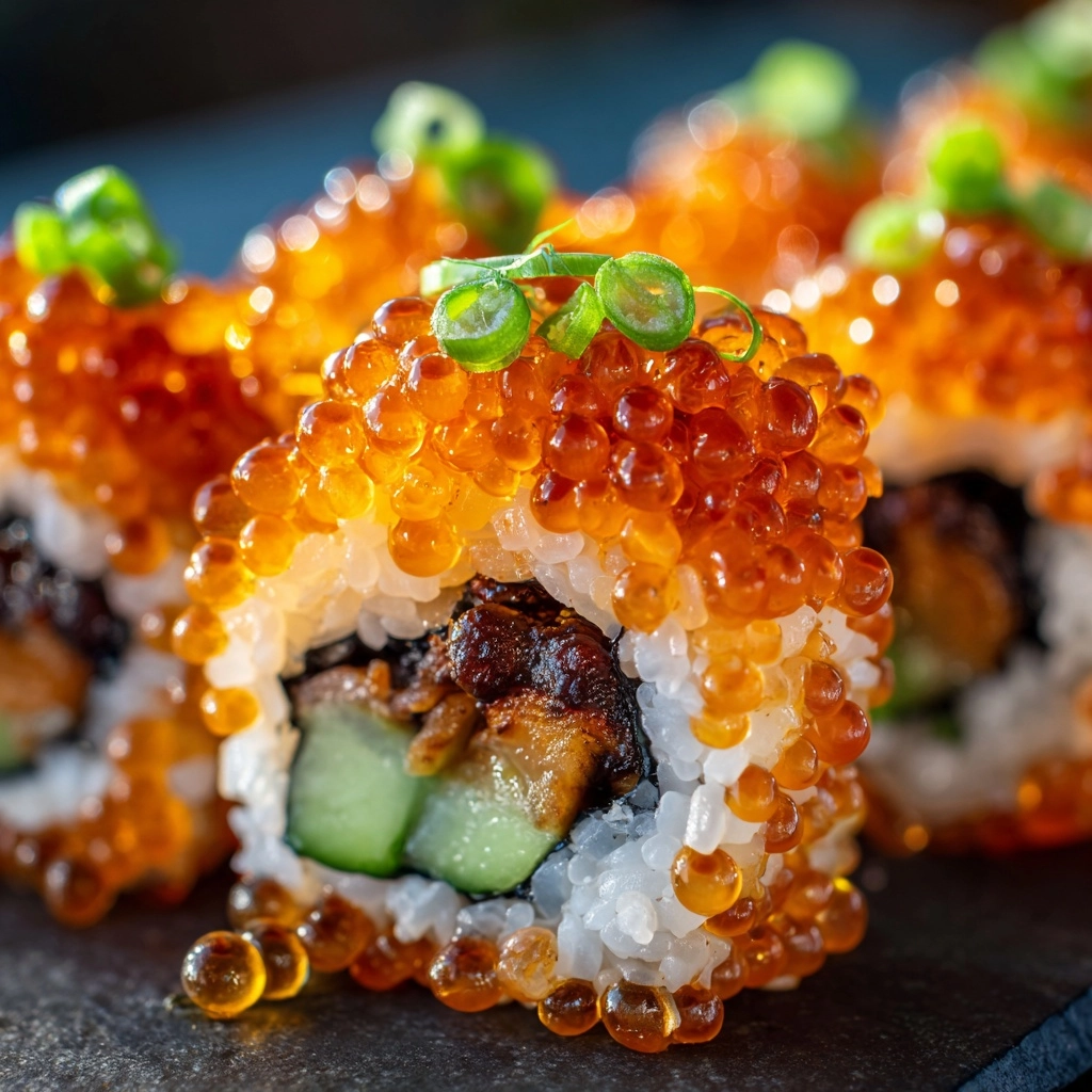 Spicy Shrimp Sushi Stacks Recipe - Recipe Image
