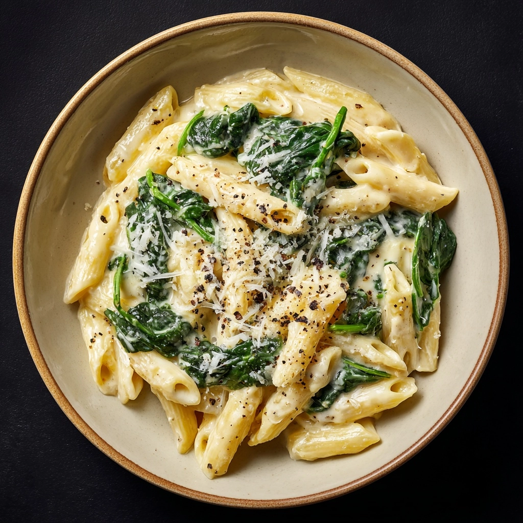 Pasta with Spinach Recipe - Recipe Image