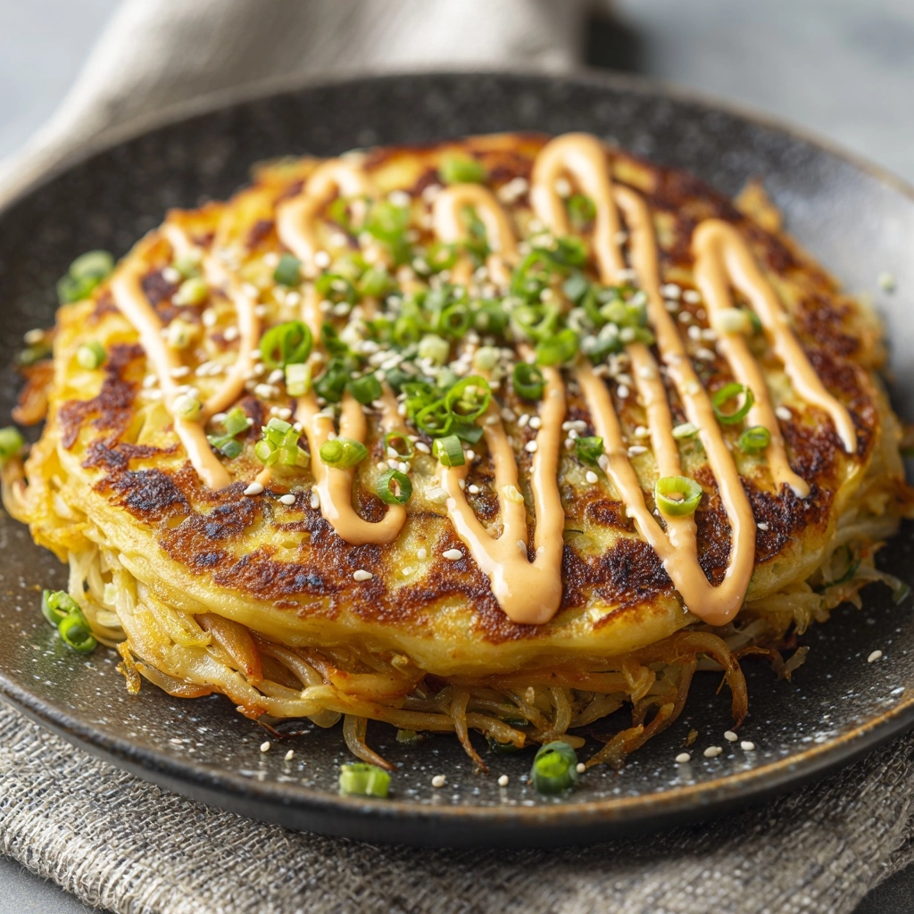 Savory Cabbage Pancakes Recipe - Recipe Image