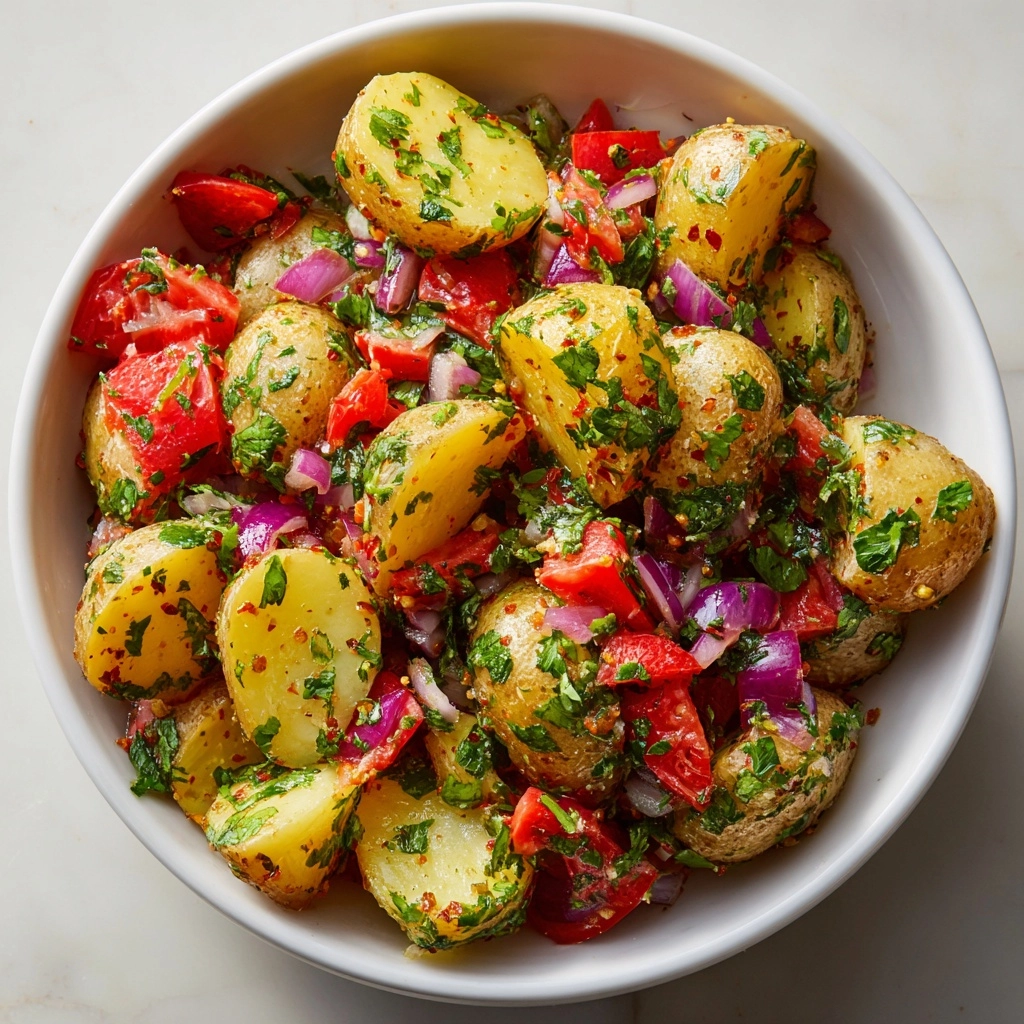 Patates Salatası – Turkish Potato Salad Recipe - Recipe Image
