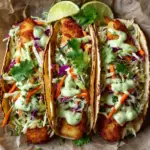 Crispy Fish Tacos with Cilantro Lime Slaw Recipe