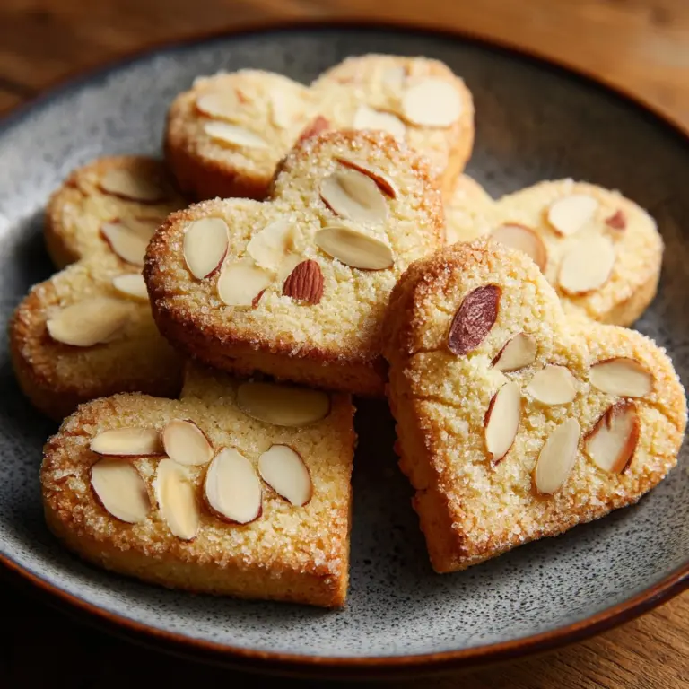 Almond Heart Cookies Recipe