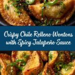 Chile Relleno Wontons with Jalapeño Soy Sauce Recipe