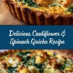 Perfect Cauliflower & Spinach Quiche Recipe