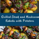 Grilled Steak, Potato, and Mushroom Kabobs Recipe