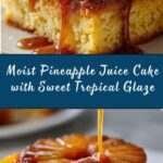 Moist Pineapple Juice Cake with Sweet Tropical Flavor Recipe