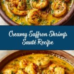 Sautéed Shrimp in Creamy Saffron Sauce Recipe