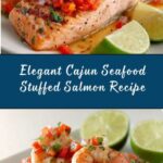 Elegant Cajun Seafood Stuffed Salmon Recipe